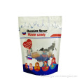 Laminate flexible raw/cooked retort-able pouch with stand up bottom gusset